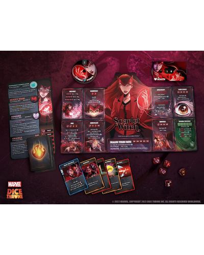 Joc de societate Marvel Dice Throne 4 Hero Box - Scarlet Witch vs Thor vs Loki vs Spider-Man - 4
