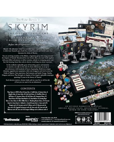 Joc de societate The Elder Scrolls V: Skyrim - The Adventure Game -de cooperare - 2