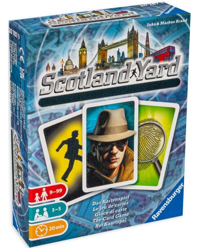 Joc de societate Ravensburger Scotland Yard Card Game - pentru famlie - 1