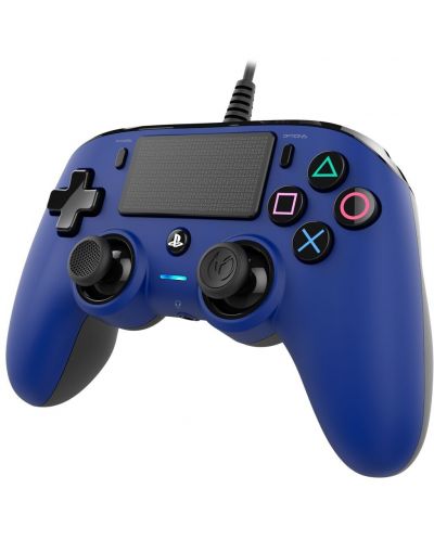 Controller Nacon за PS4 - Wired Compact, albastru - 3