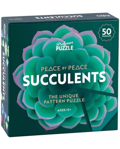 Joc de societate Professor Puzzle: Peace by Peace Succulents - 1