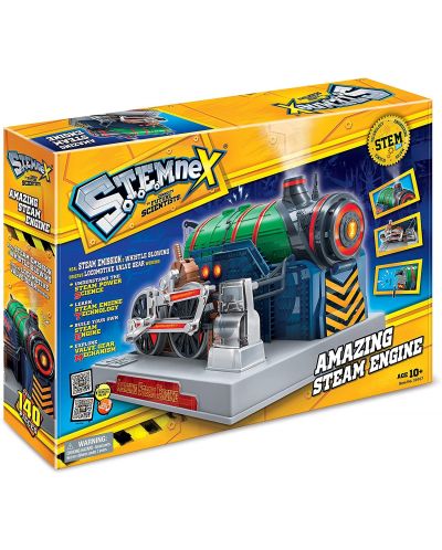 Kit de știință STEM  Amazing Toys Stemnex - Motor de locomotivă cu abur - 1