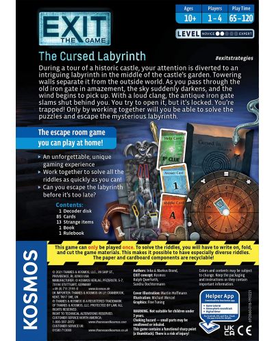 Joc de societate Exit: The Cursed Labyrinth - de familie	 - 2