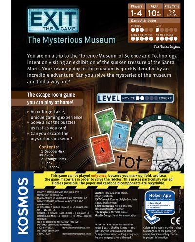 Joc de societate Exit: The Mysterious Museum - de familie	 - 3