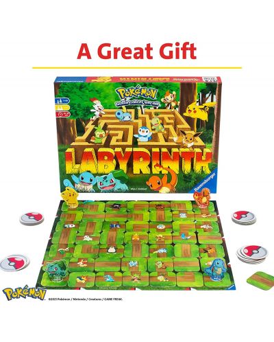 Joc de societate Ravensburger - Pokémon Labyrinth - pentru copii - 2