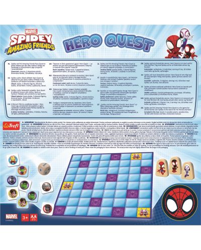 Joc de societate Trefl Super Hero Quest: Spidey and His Amazing Friends - Pentu copii - 2