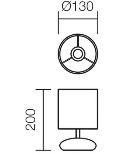 Lampă de masă Smarter - Five 01-854, IP20, 240V, E14, 1x28W, alb - 2