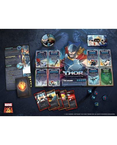 Joc de societate Marvel Dice Throne 4 Hero Box - Scarlet Witch vs Thor vs Loki vs Spider-Man - 5