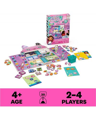 Joc de societate Gabby's Dollhouse: Gabby's Charming Collection Game - pentru copii - 2