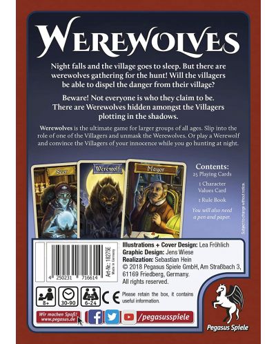 Joc de masă Werewolves (New Edition) - petrecere - 2