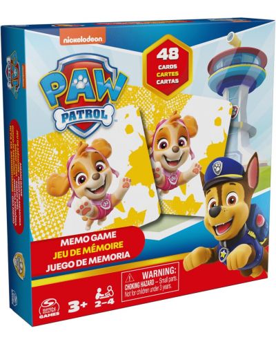 Joc de societate Paw Patrol Memo Cards - pentru copii - 1