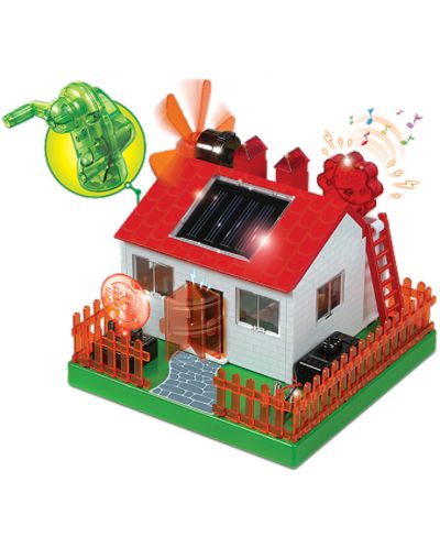 Kit de știință STEM  Amazing Toys Greenex - Casă de muzică cu baterie solară - 2