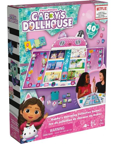 Joc de societate Gabby's Dollhouse: Gabby's Charming Collection Game - pentru copii - 1