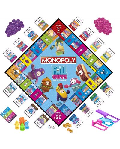 Joc de societate Monopoly Fall Guys (Ultimate Knockout Edition) - de copii - 2
