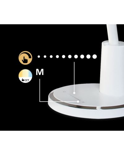 Lampă de masă Rabalux - Tekla 2977, LED, IP20, 10W, reglabil, alb - 7