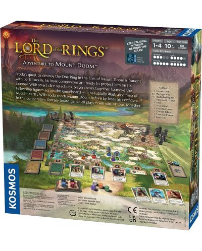 Joc de societate The Lord of the Rings: Adventure to Mount Doom - de cooperare - 2