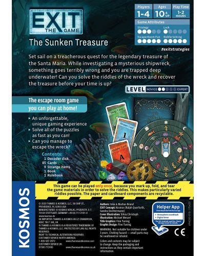 Joc de societate Exit: The Sunken Treasure - de familie - 3
