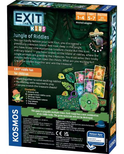 Joc de societate Exit kids: Jungle of Riddles - de copii - 2