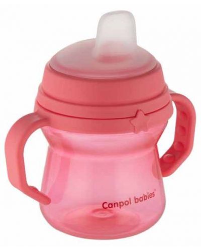 Cană antiderapantă Canpol - 150 ml, roz - 4