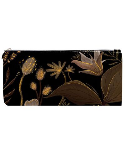 Penar Victoria's Journals Florals - Auriu și negru, 1 fermoar - 1