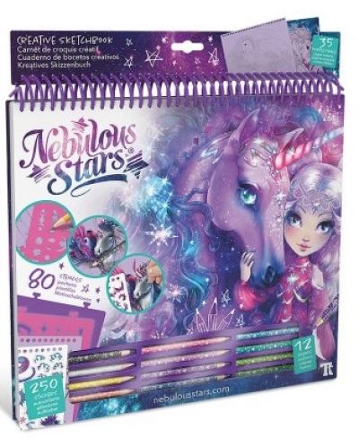 Carte de creație Nebulous Stars - Nebulia și prietenul ei Unicorn - 1