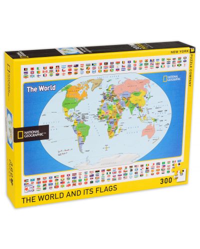 Puzzle New York Puzzle de 500 piese - Harta lumii pentru copii - 1