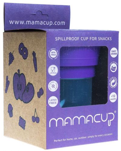 Ceasca pentru gustari fara varsare Mamacup - Violet, 400 ml - 5
