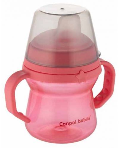 Cană antiderapantă Canpol - 150 ml, roz - 3