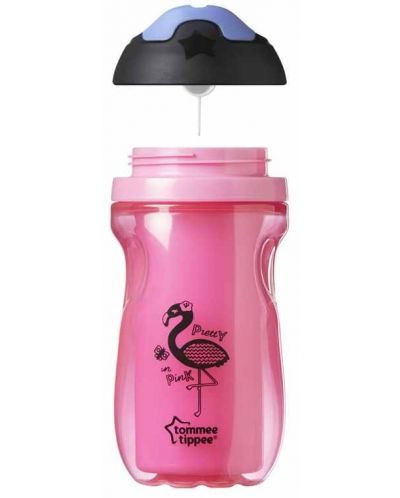 Cupa termo fără vărsare Tommee Tippee - 260 ml, flamingo roz - 2