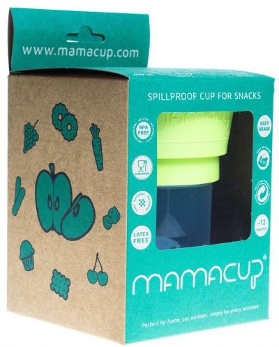 Mamacup Cupa pentru gustari Mamacup Non-Spill Snack Cup - Verde, 400 ml - 5