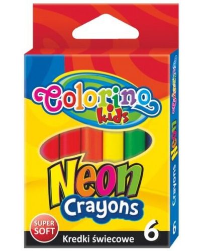 Pasteluri neon Colorino Kids - 6 culori - 1