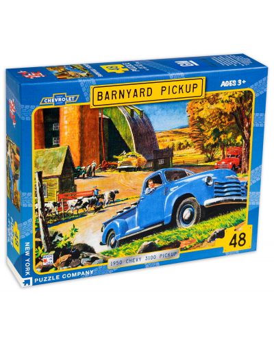 Puzzle New York Puzzle de 48 piese - Barnyard Pickup - 1