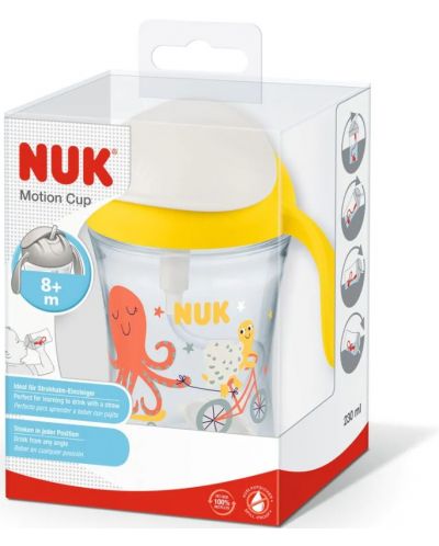 NUK - Motion Cup, 230 ml, galben - 3