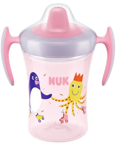 NUK Evolution - Cupă de antrenament, 230 ml, roz - 1