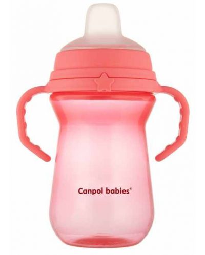 Cană antiderapantă Canpol - 250 ml, roz - 2