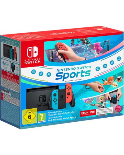 Nintendo Switch - Red & Blue + pachet Nintendo Switch Sports Bundle - 1