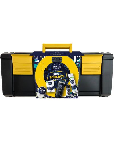 Nivea Men Set cadou Skin Toolbox, cu cutie de scule, 5 piese