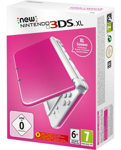 New Nintendo 3DS XL - Pink White - 1