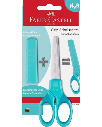 Faber-Castell Grip Scissors - Turcoaz - 1