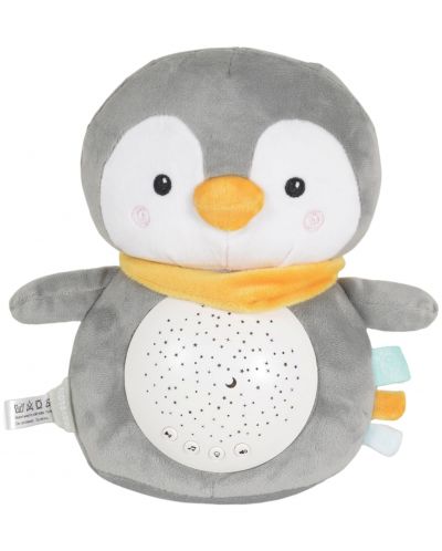 Lampă de noapte și reflector Moni Toys - Snuggly, Penguin - 1