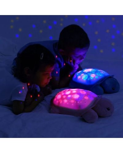 Proiector de lumină de noapte cu melodii Cloud B - Broască-țestoasă, roz - 6