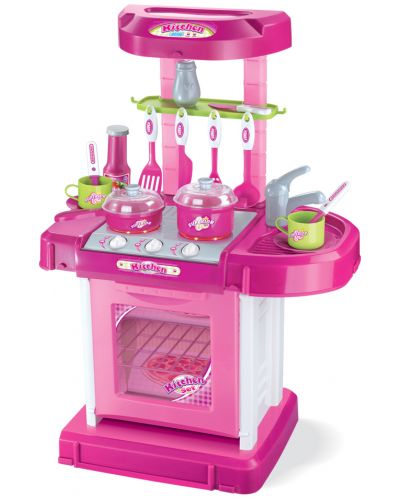 Set de joaca Buba My Kitchen - Bucatarie pentru copii, roz - 1