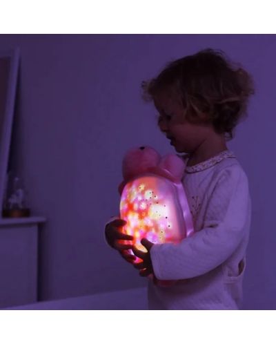 Proiector de lumină de noapte cu melodii Cloud B - Broască-țestoasă, roz - 5