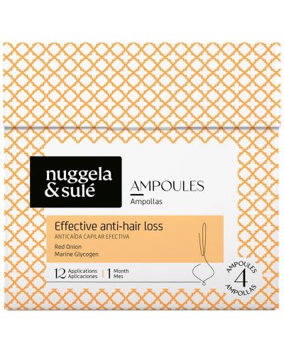 Nuggela & Sulé Ampule împotriva căderii părului Effective Anti-Hair Loss, 4 x 10 ml - 1