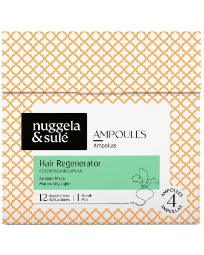 Nuggela & Sulé Fiole regeneratoare pentru creștere Hair Regenerator,  4 x 10 ml - 1