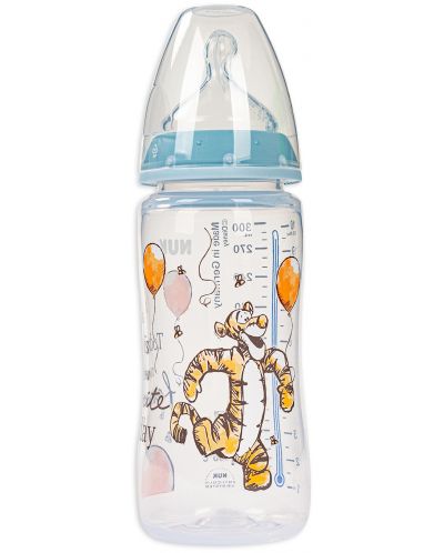 Nuk First Choice Bottle - Disney, TC, cu tetina din silicon, 300 ml, Albastru/Yori cu bule - 1
