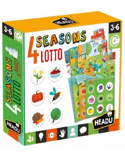 Puzzle-joc educațional Headu - Lotto 4 sezoane - 1