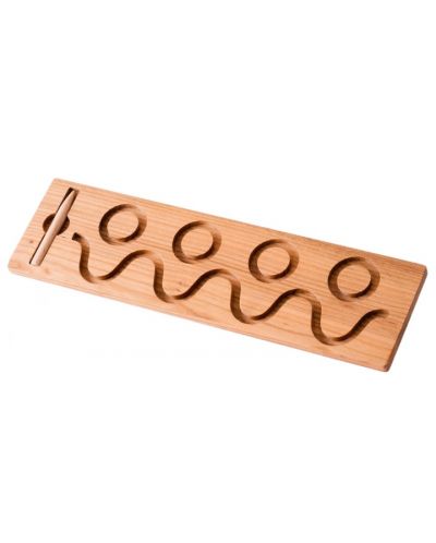 Jucărie educațională Smart Baby - Placă de scris tactilă din lemn 4 - 1