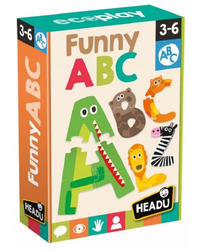 Joc educativ Headu Montessori - Alfabet amuzant (englez) - 1