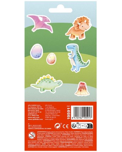Stickere epoxidice volumetrice Apli Kids - Baby dinozauri, 20 buc - 2